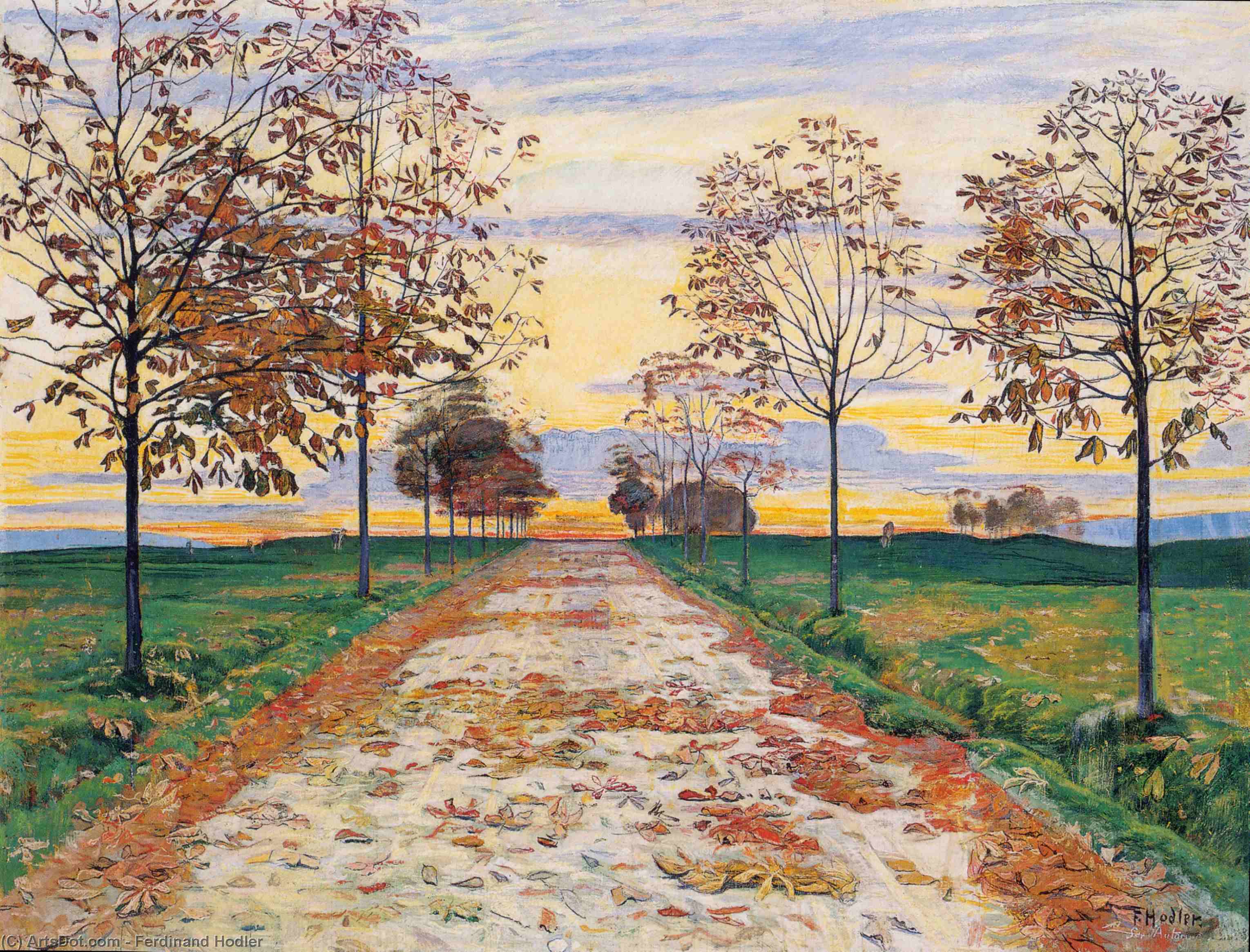 Autumn Evening — Ferdinand Hodler
