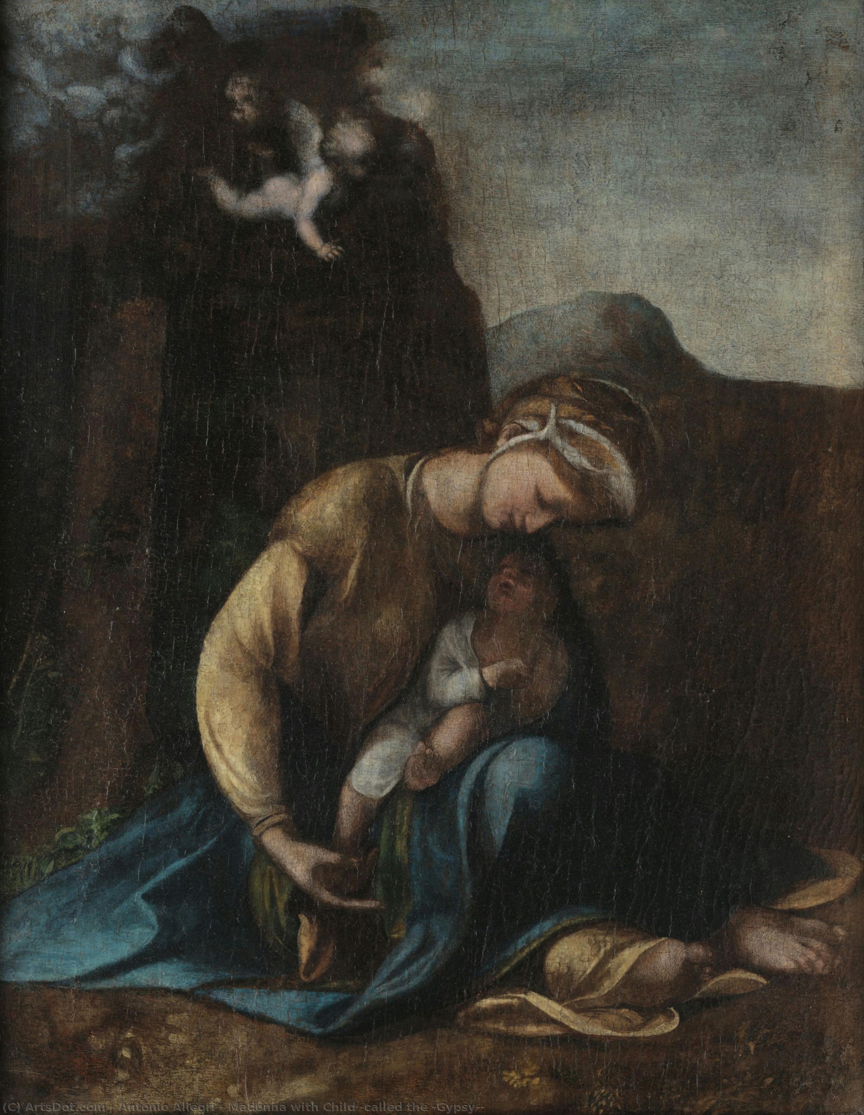 Madonna With Child (called The “gypsy”) — Antonio Allegri