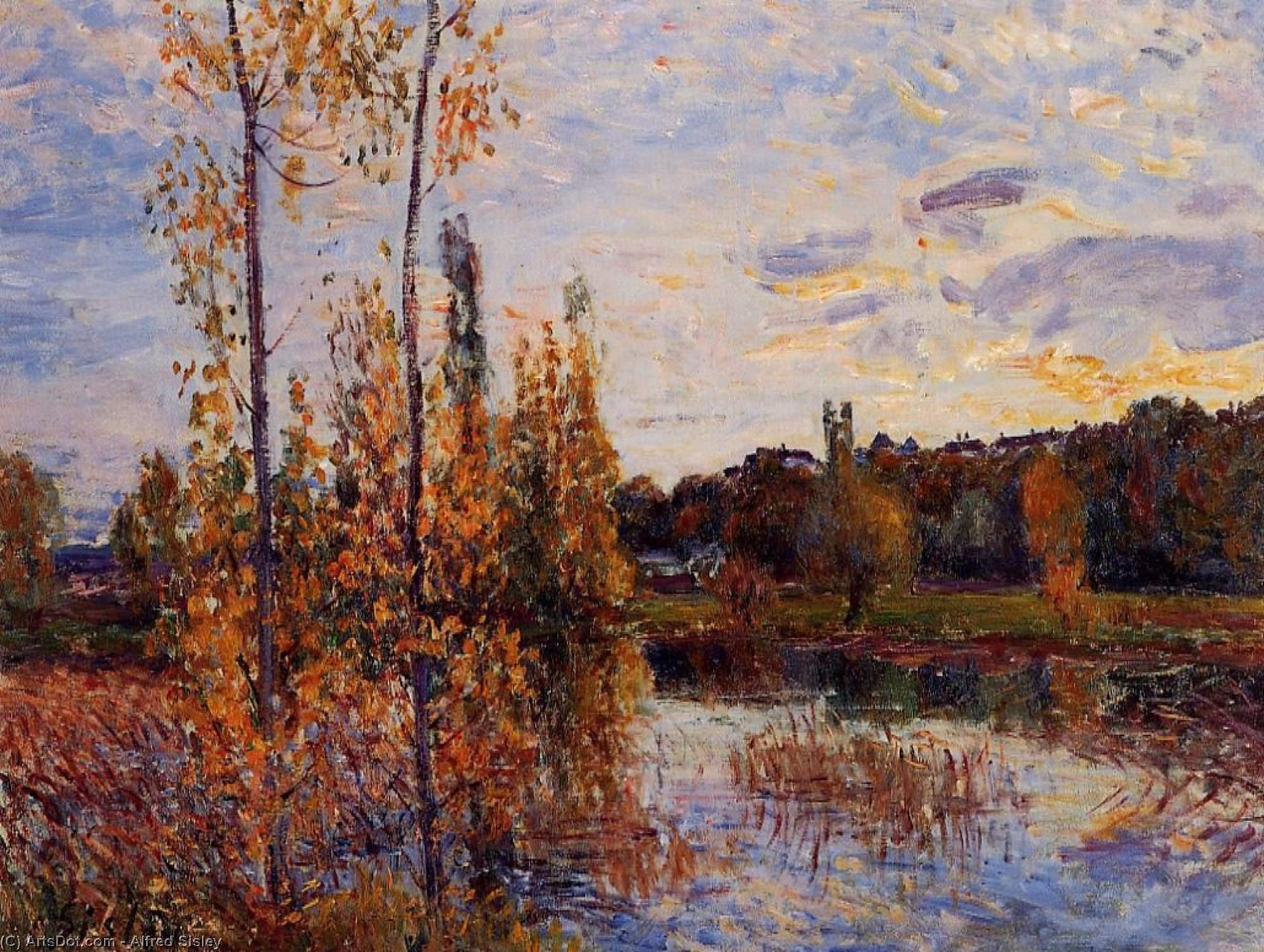 L Etang De Chevreuil — Alfred Sisley