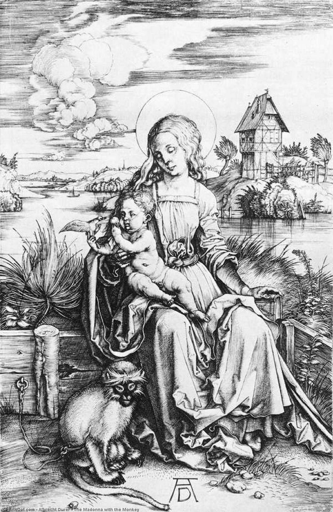 The Madonna With The Monkey — Albrecht Dürer