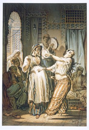 Egyptian Belly Dancer, From 'souvenir Of Cairo — Amadeo Preziosi