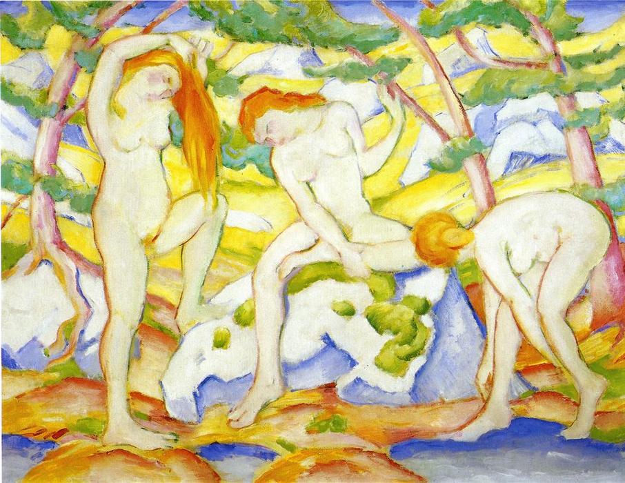 Bathing Girls — Franz Marc