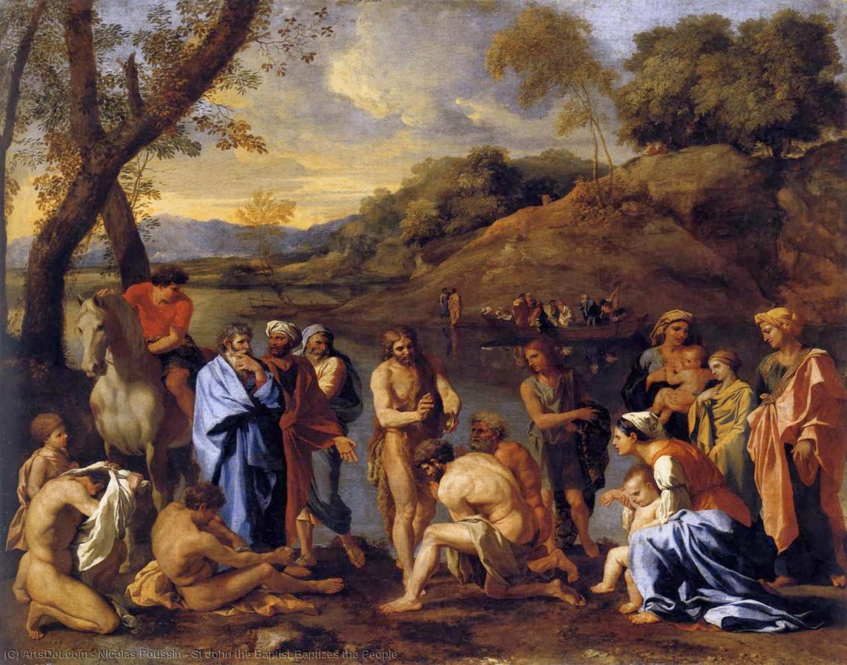 St John The Baptist Baptizes The People — Nicolas Poussin