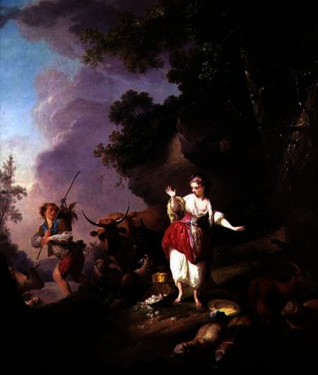 The Broken Eggs — Jean Baptiste Huet