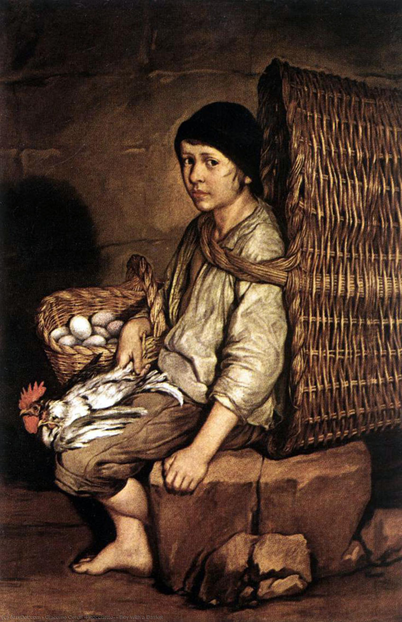 Boy With A Basket — Giacomo Ceruti (pitocchetto)
