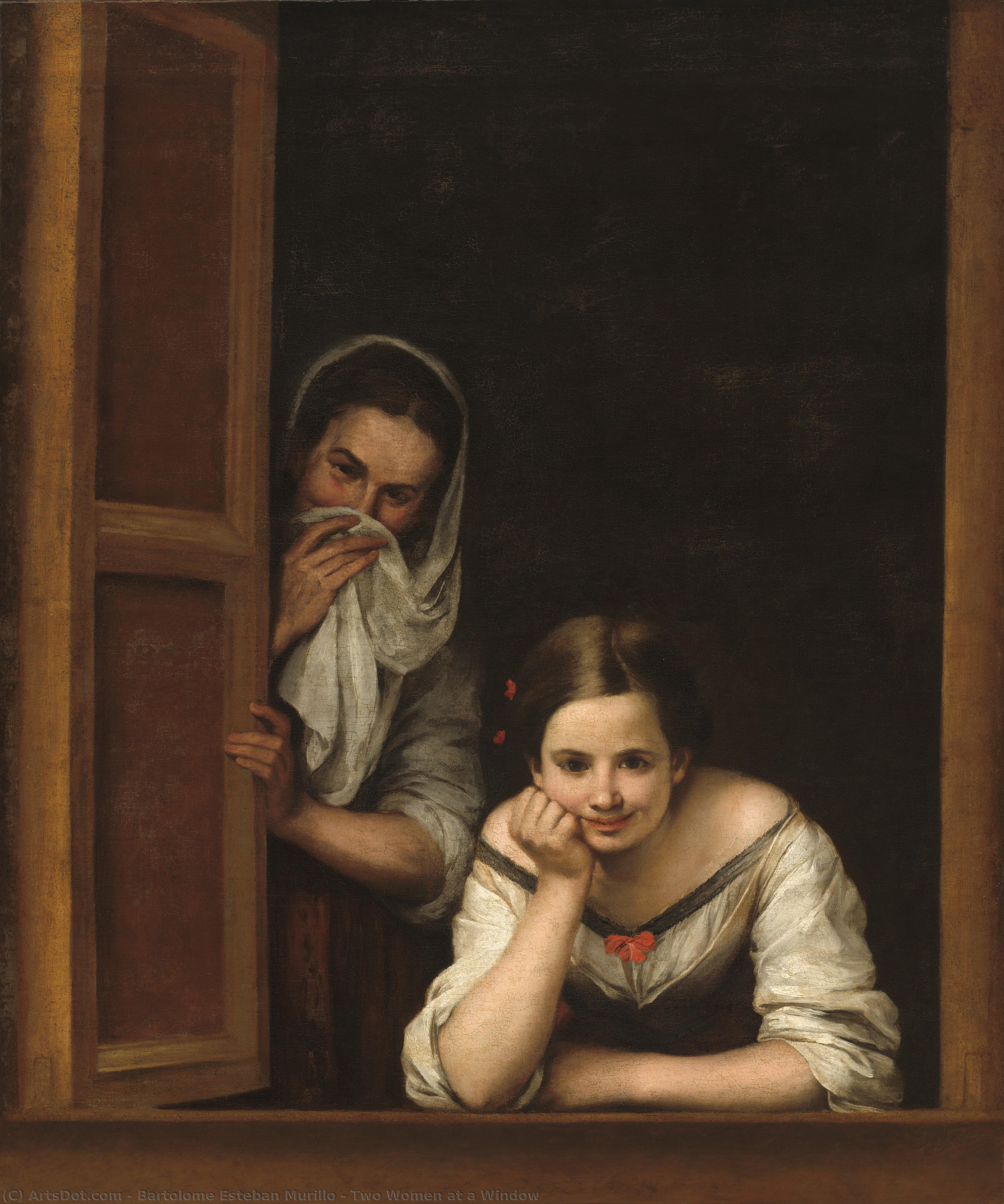 Two Women At A Window — Bartolomé Esteban Murillo
