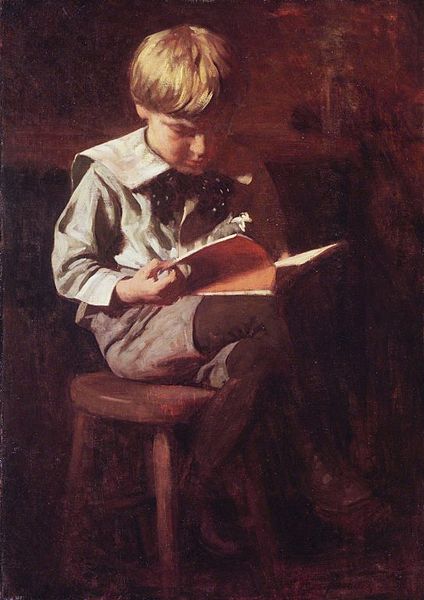 Boy Reading - Ned Anshutz — Thomas Pollock Anshutz