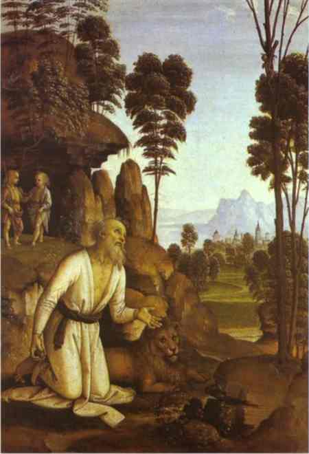 St. Jerome In The Wilderness — Vannucci Pietro (le Perugin)