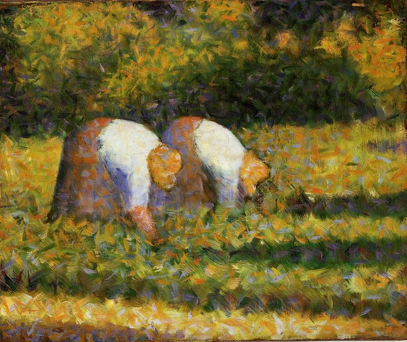 Farm Women At Work — Georges Seurat