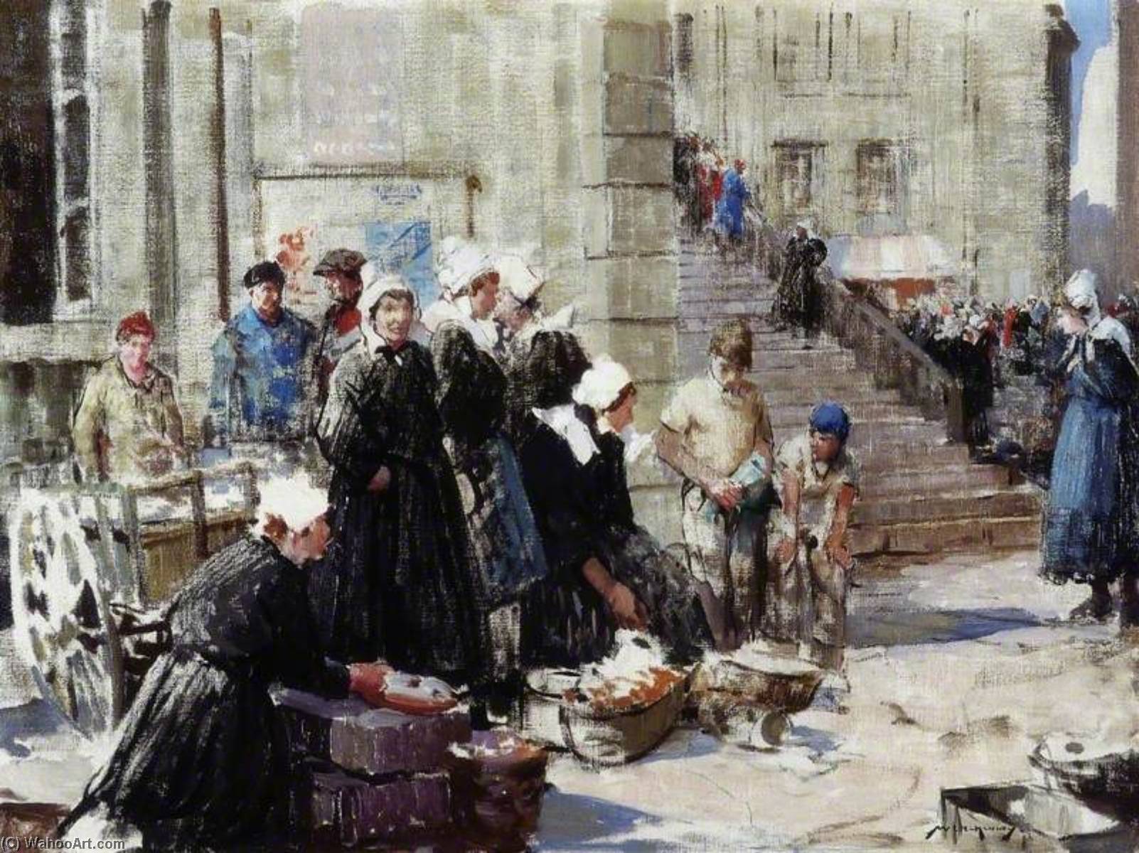 Butter Market, Concarneau — William Lee Hankey