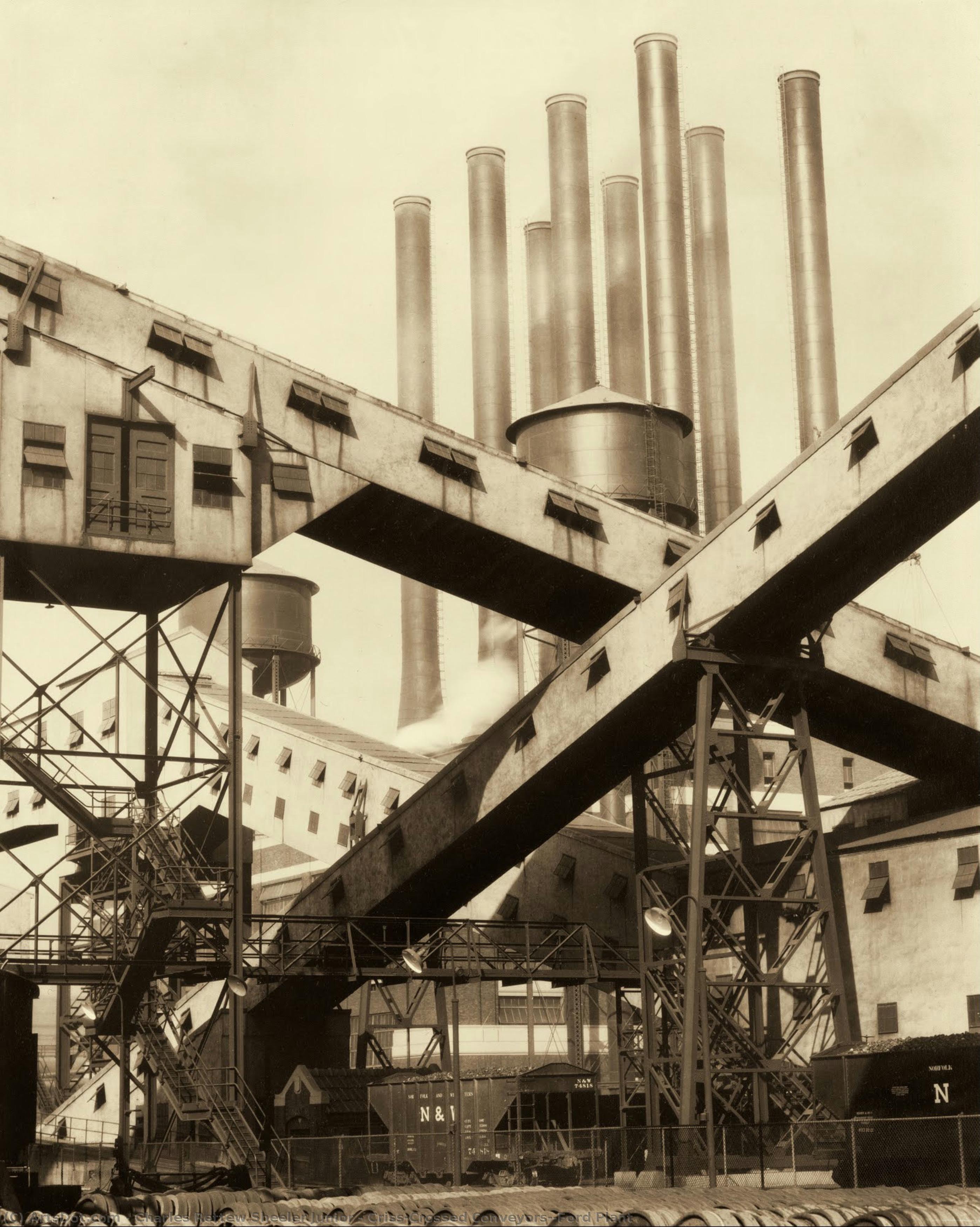 Criss-crossed Conveyors--ford Plant — Charles Rettew Sheeler Junior