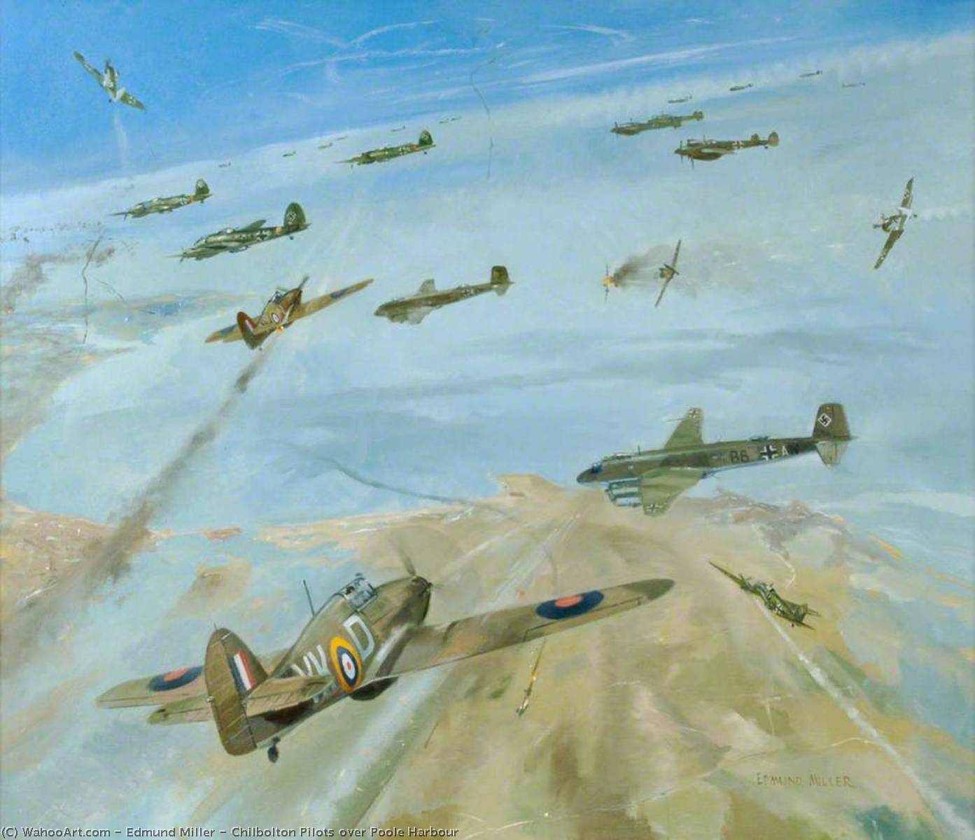 Chilbolton Pilots Over Poole Harbour — Edmund Miller