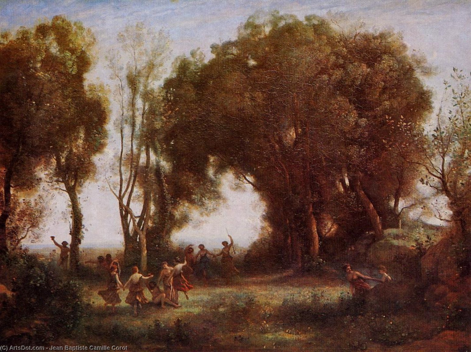 Morning - Dance Of The Nymphs — Jean-baptiste-camille Corot