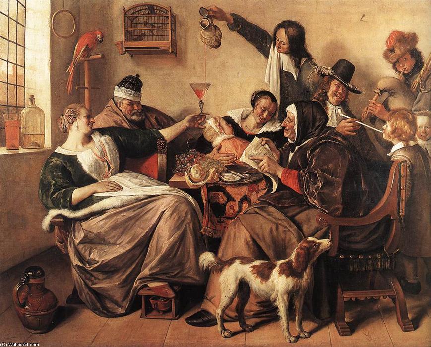 Die Künstlerfamilie — Jan Havickszoon Steen