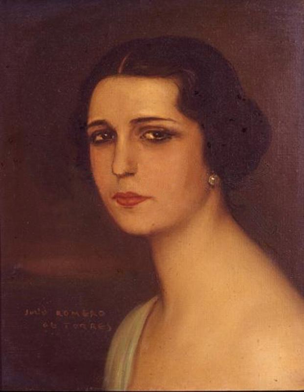 Retrato De La Actriz María Caballé — Córdoba Julio Romero De Torres