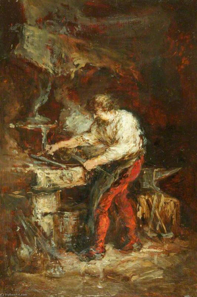 The Smithy — Eugène Louis Gabriel Isabey