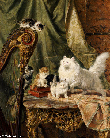 A Musical Interlude — Henriette Ronner Knip