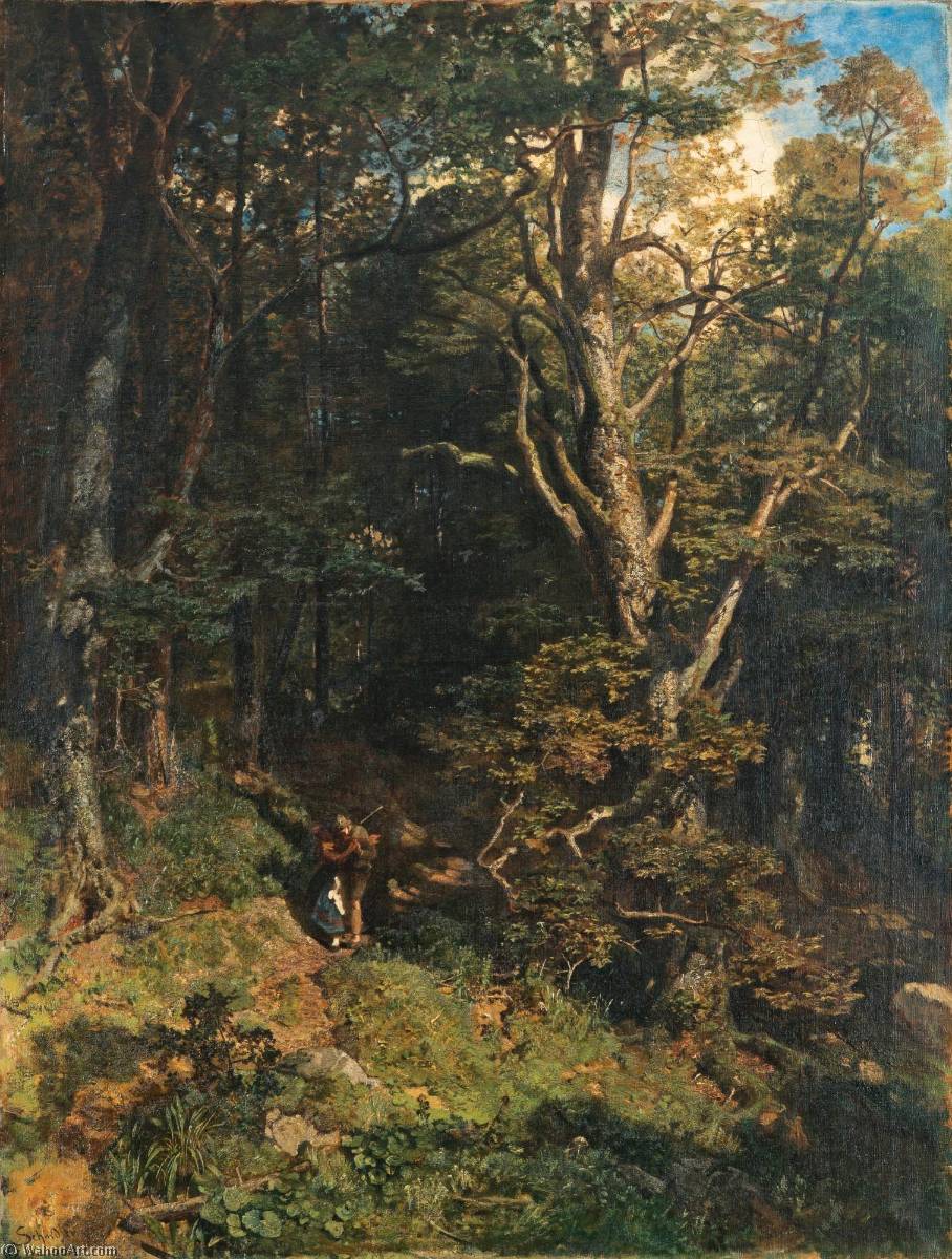 Der Kuss Im Wald (embrace In The Forest) — Emil Jacob Schindler