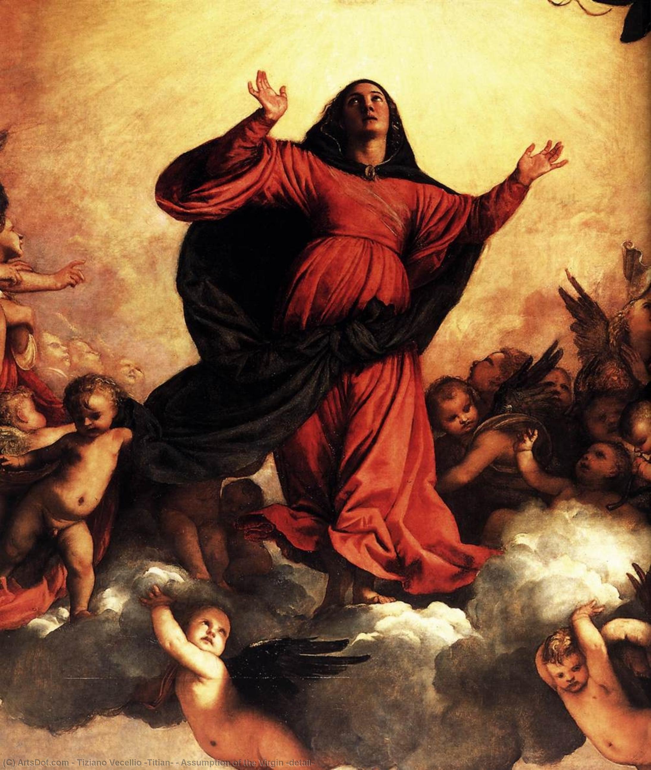 Assumption Of The Virgin (detail) — Titian