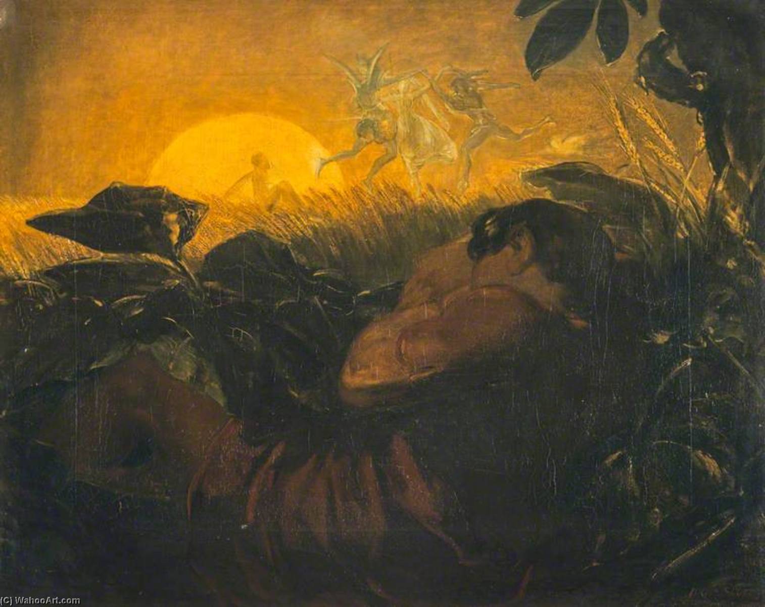 The Belated Peasant (from Milton's 'paradise Lost') — David Scott