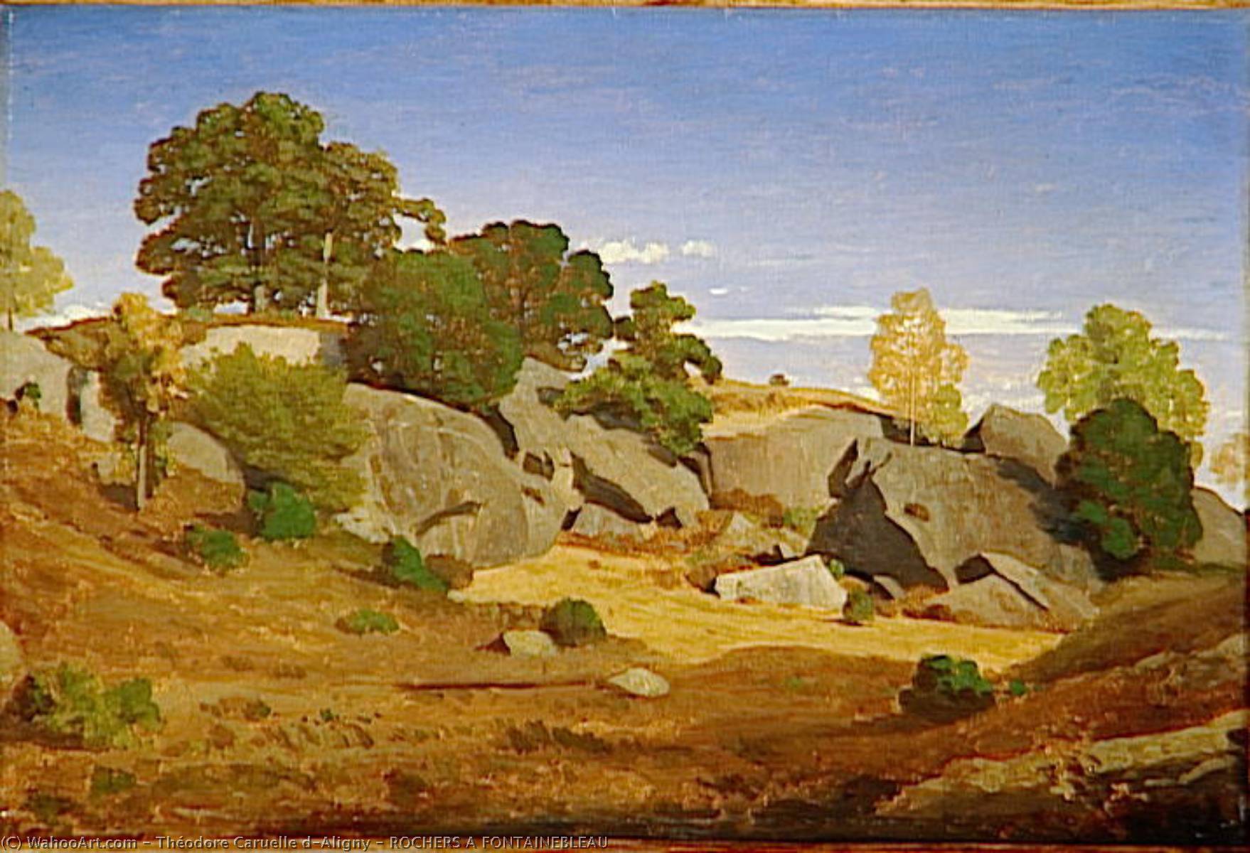 Rochers A Fontainebleau — Theodore Caruelle D'aligny