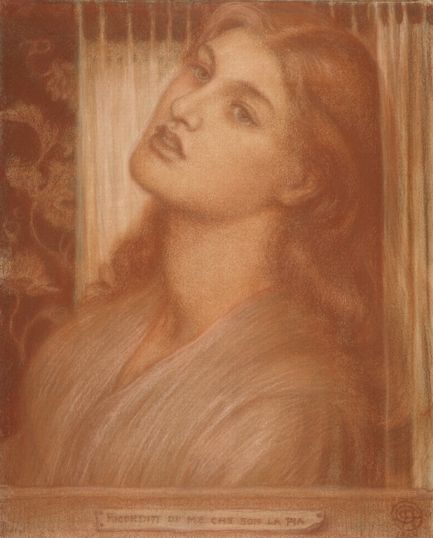 La Pia De' Tolomei - Study — Dante Gabriel Rossetti