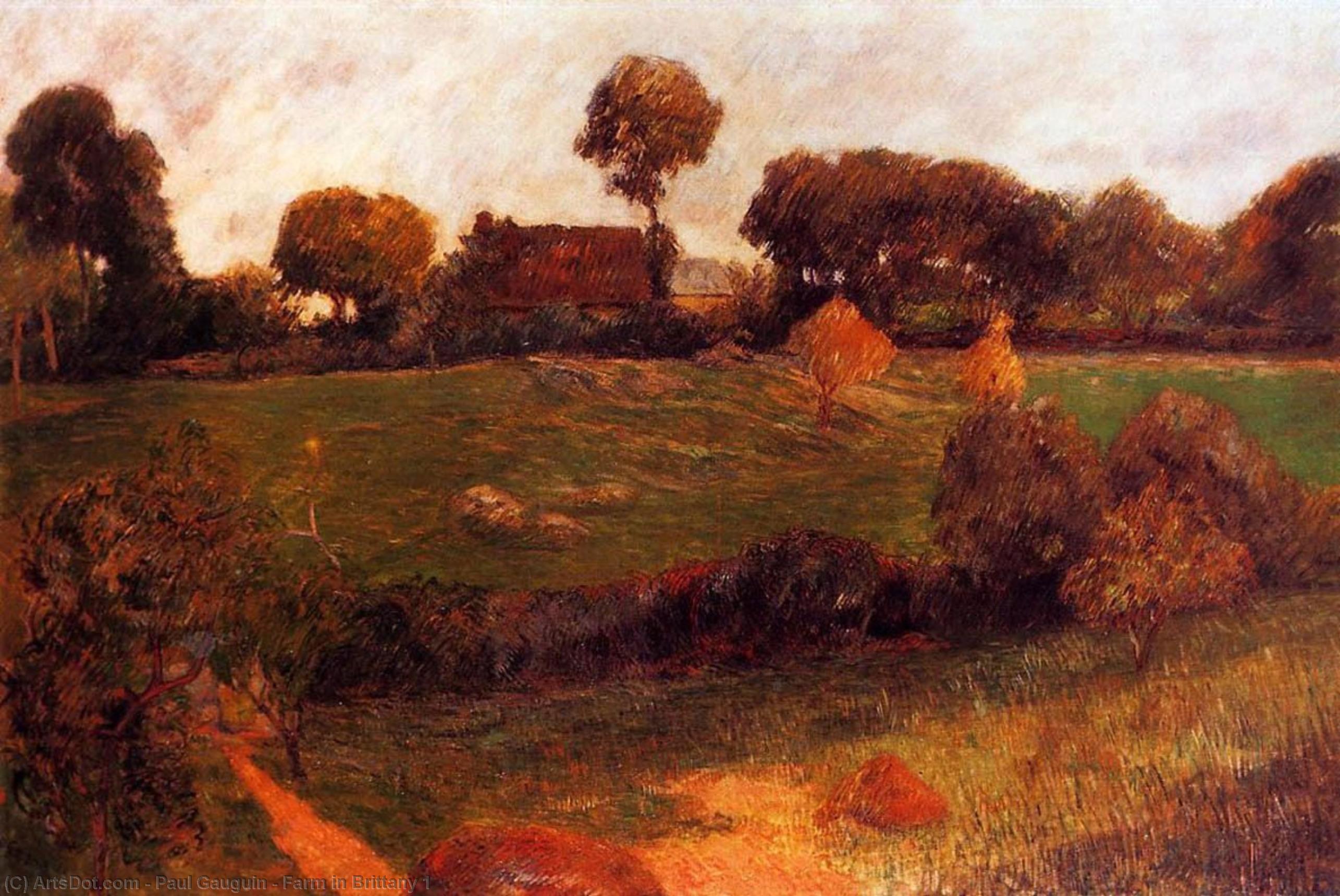 Farm In Brittany 1 — Eugène Henri Paul Gauguin