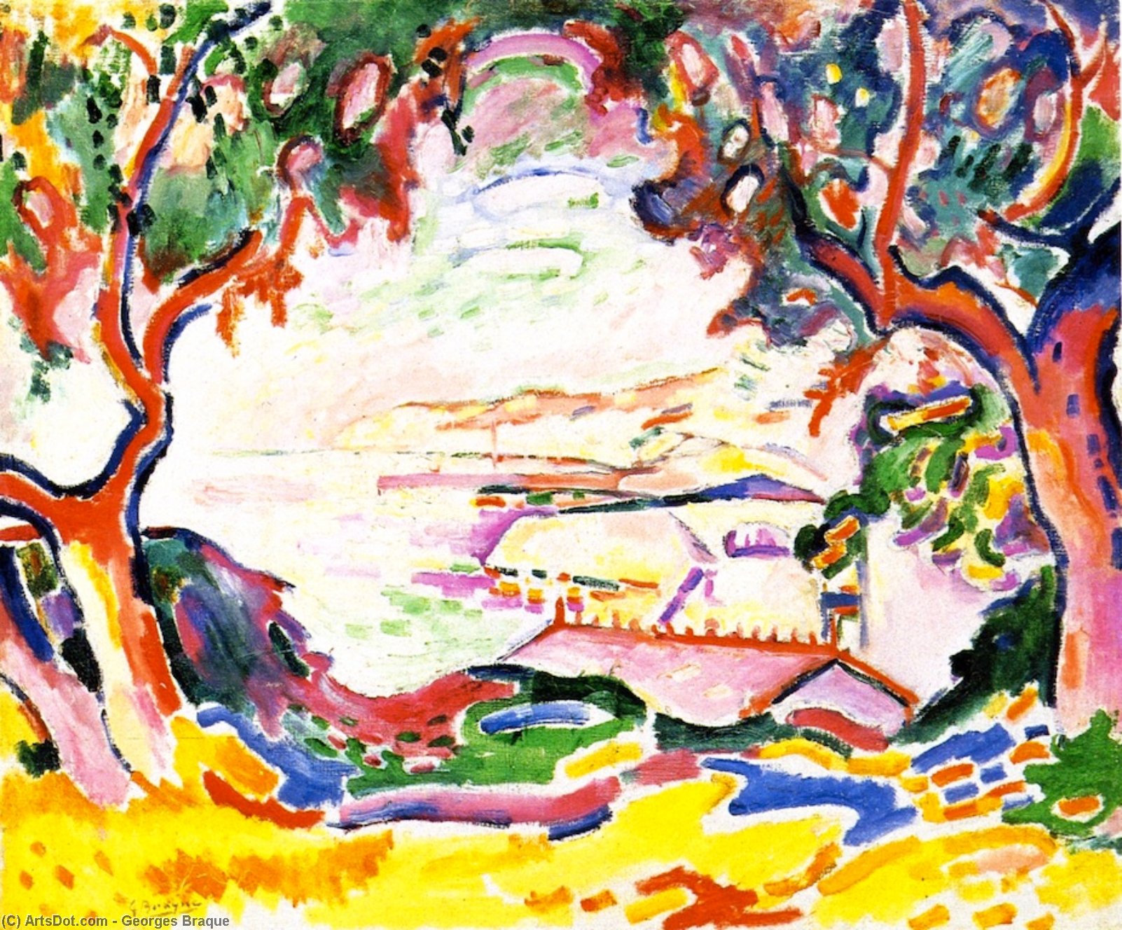 Landscape At L'estaque — Georges Braque