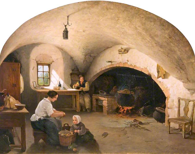 The Kitchen Of Barra Castle, Aberdeenshire — James Cassie