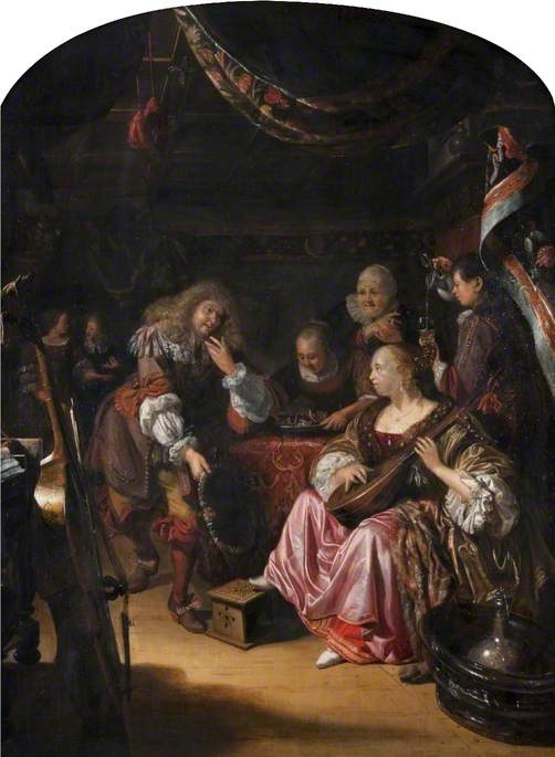 A Brothel Scene — Matthijs Naiveu