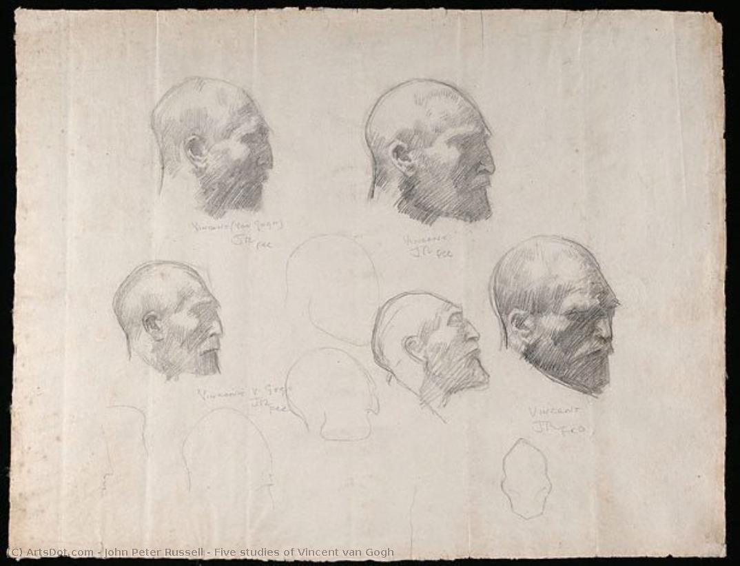 Five Studies Of Vincent Van Gogh — John Peter Russell