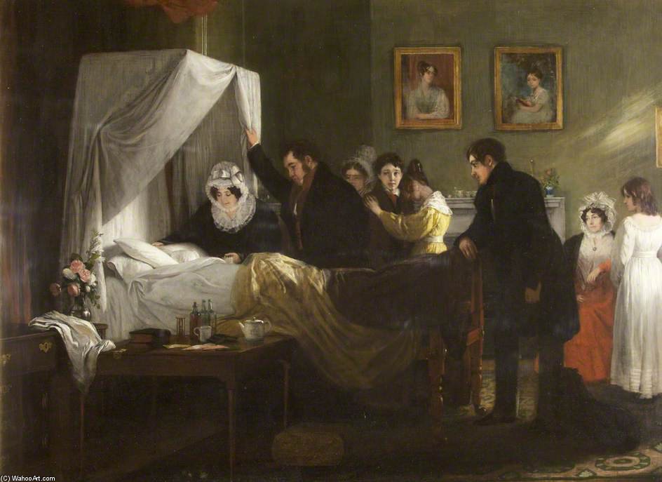 Sarah Dillwyn's Deathbed — Charles Robert Leslie