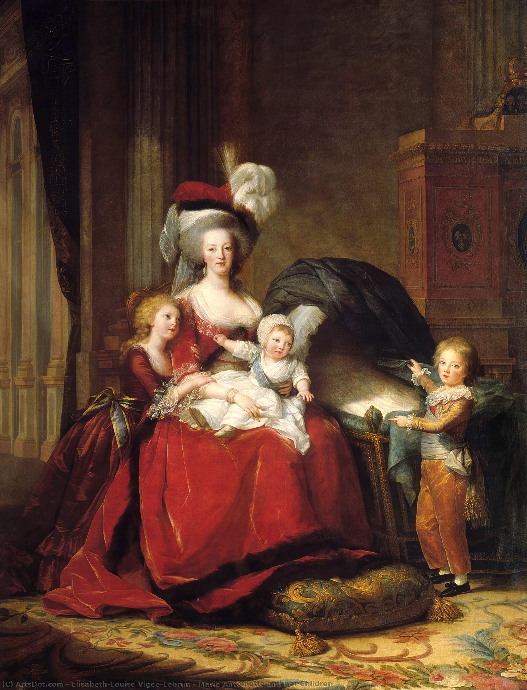 Marie Antoinette And Her Children — Louise Élisabeth Vigée Le Brun