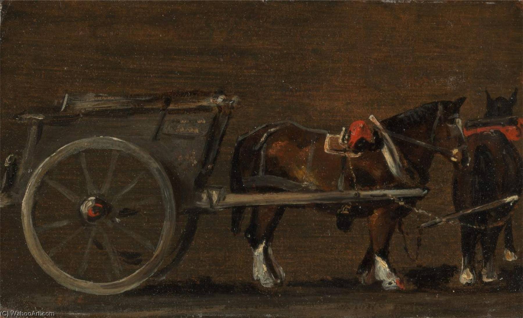 Horse And Cart (study For The Cart In 'stour Valley And Dedham Village, 1814') — John Constable