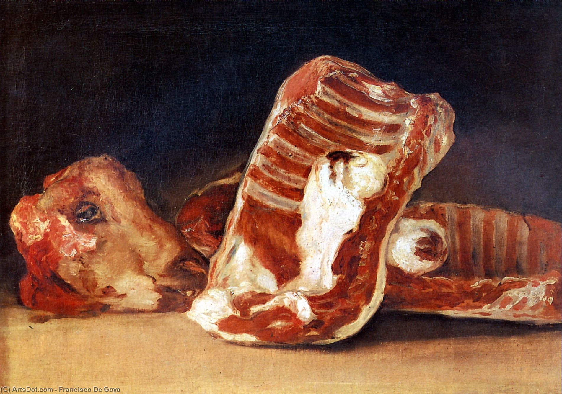 A Butcher's Counter — Francisco José De Goya Y Lucientes