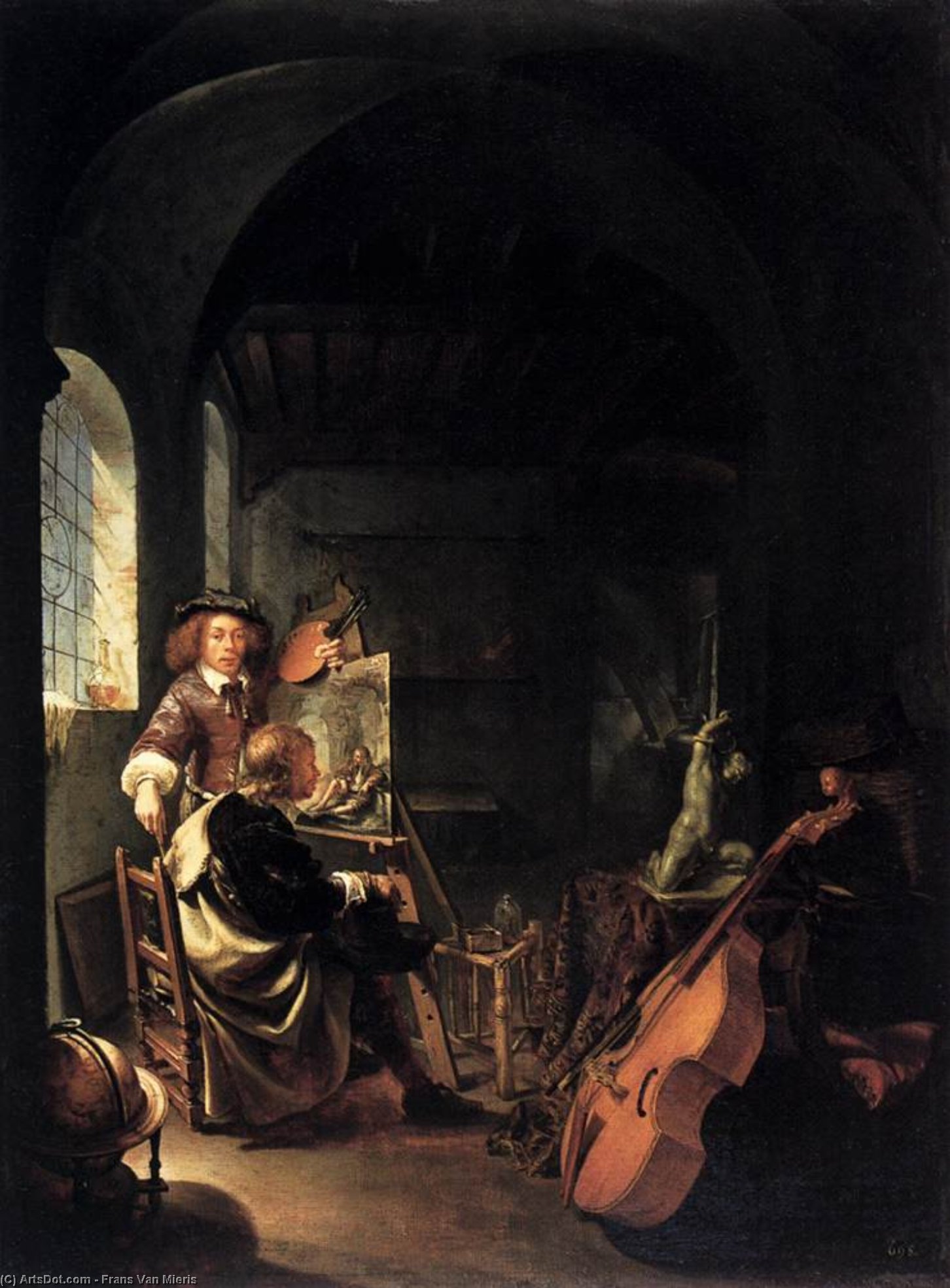 The Painter's Studio — Frans Van Mieris