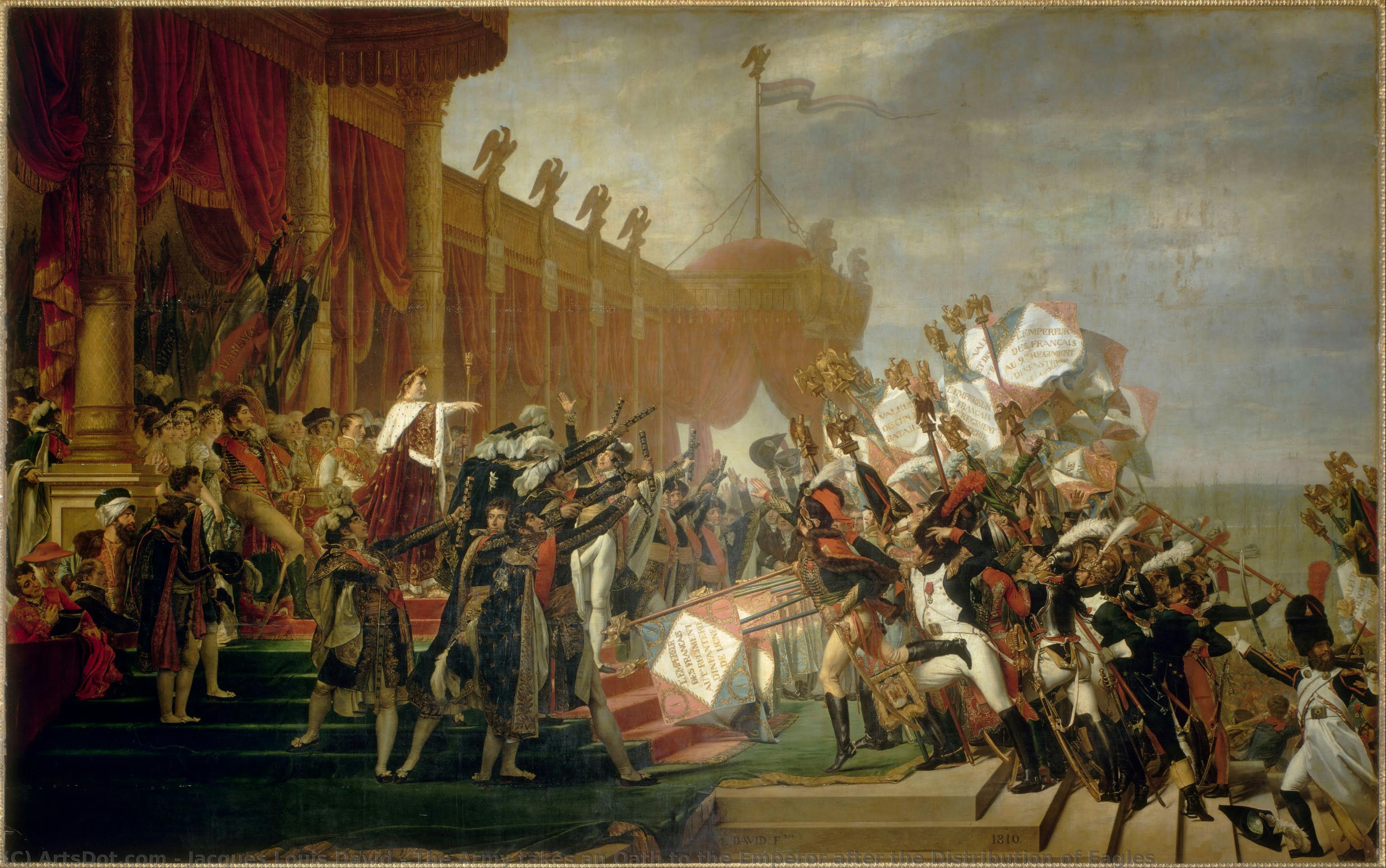 The Army Takes An Oath To The Emperor After The Distribution Of Eagles — Jacques-louis David