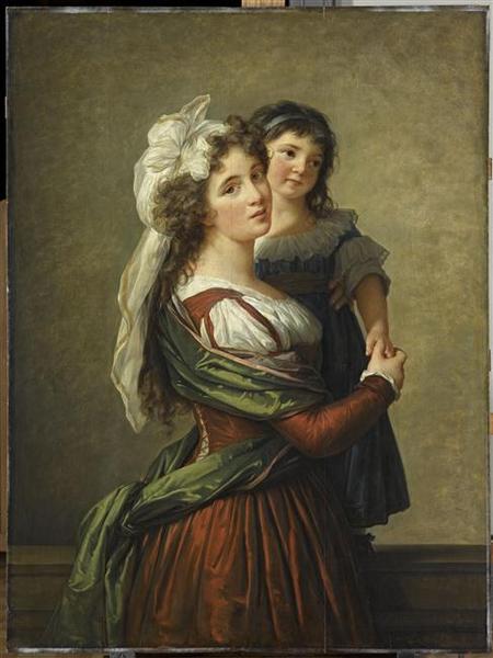 Madame Rousseau Et Sa Fille — Louise Élisabeth Vigée Le Brun