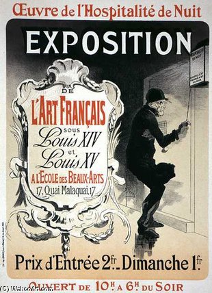 Reproduction Of A Poster Advertising An 'exhibition' — Jules Chéret