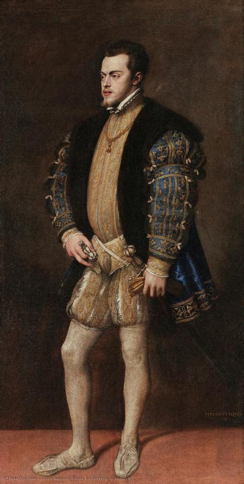 Portrait Of Philip Ii — Titian Ramsay Peale Ii