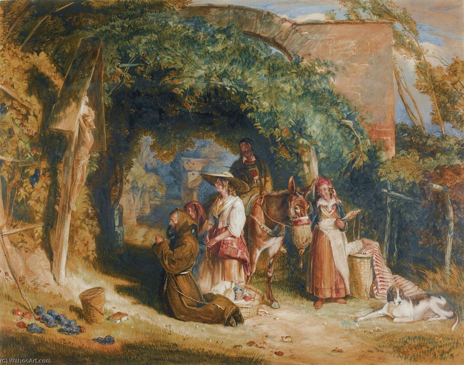 Peasants Of The Italian Tyrol At Their Devotions — John Frederick Lewis