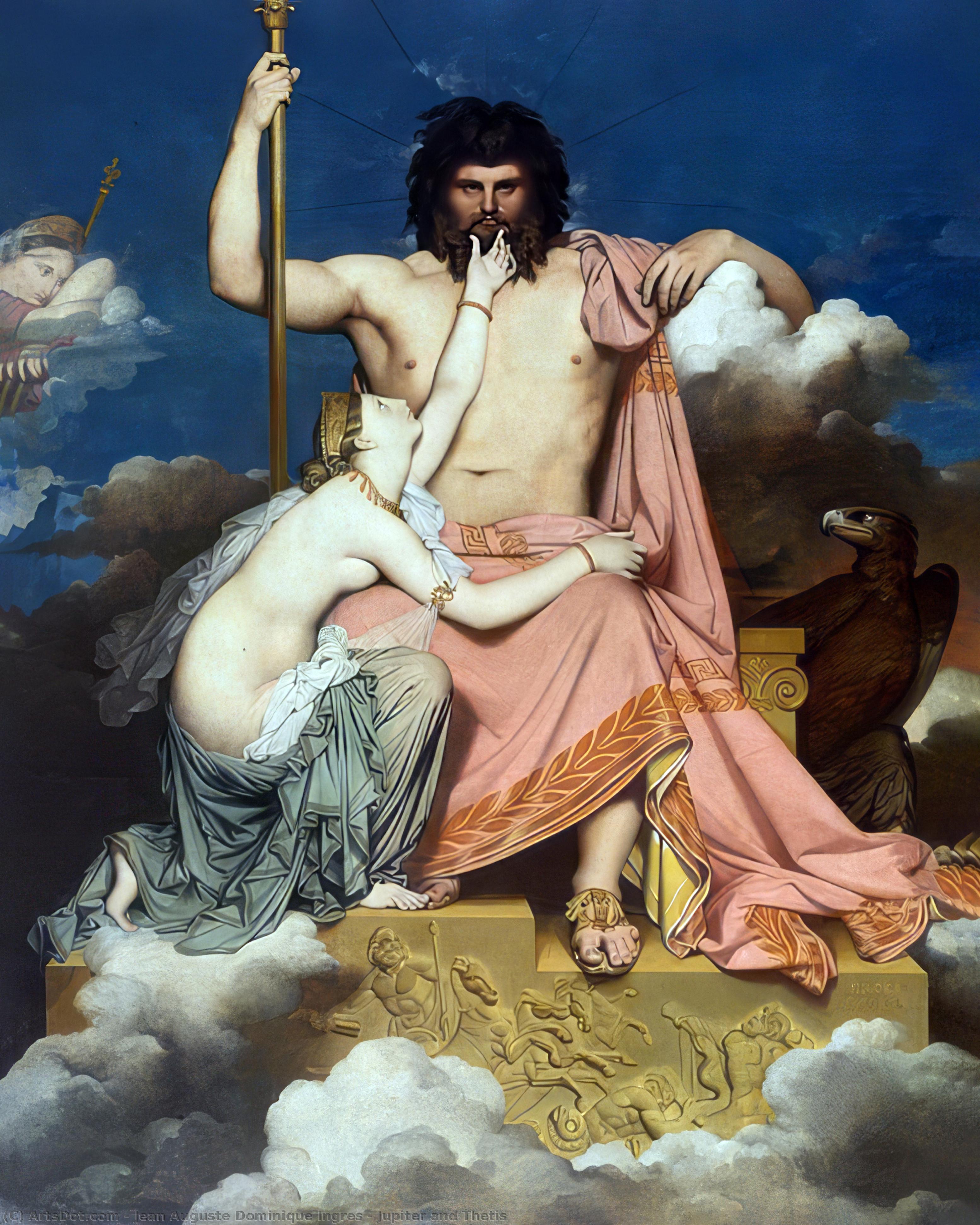 Jupiter And Thetis — Jean-auguste-dominique Ingres