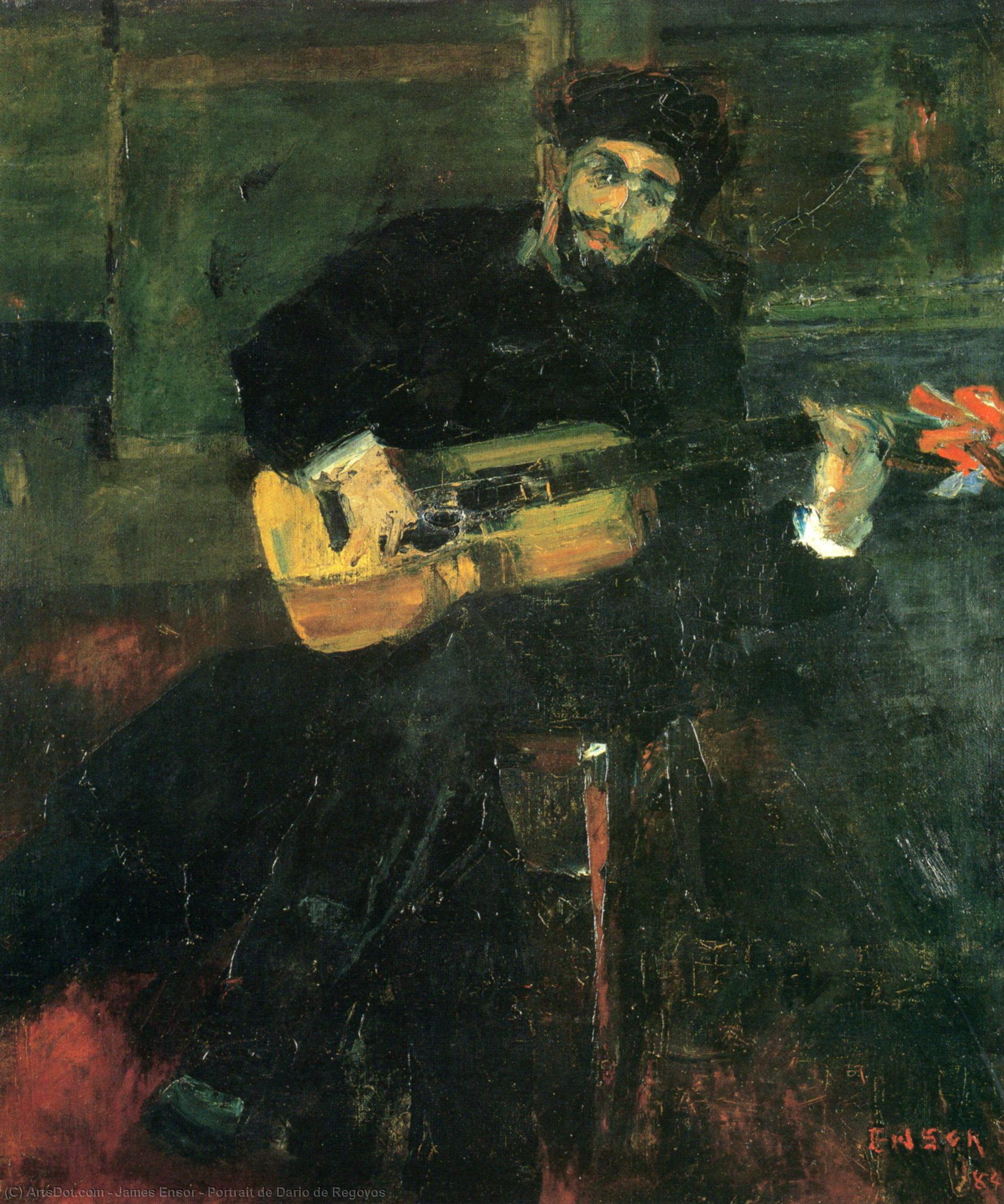 Portrait De Dario De Regoyos — James Ensor