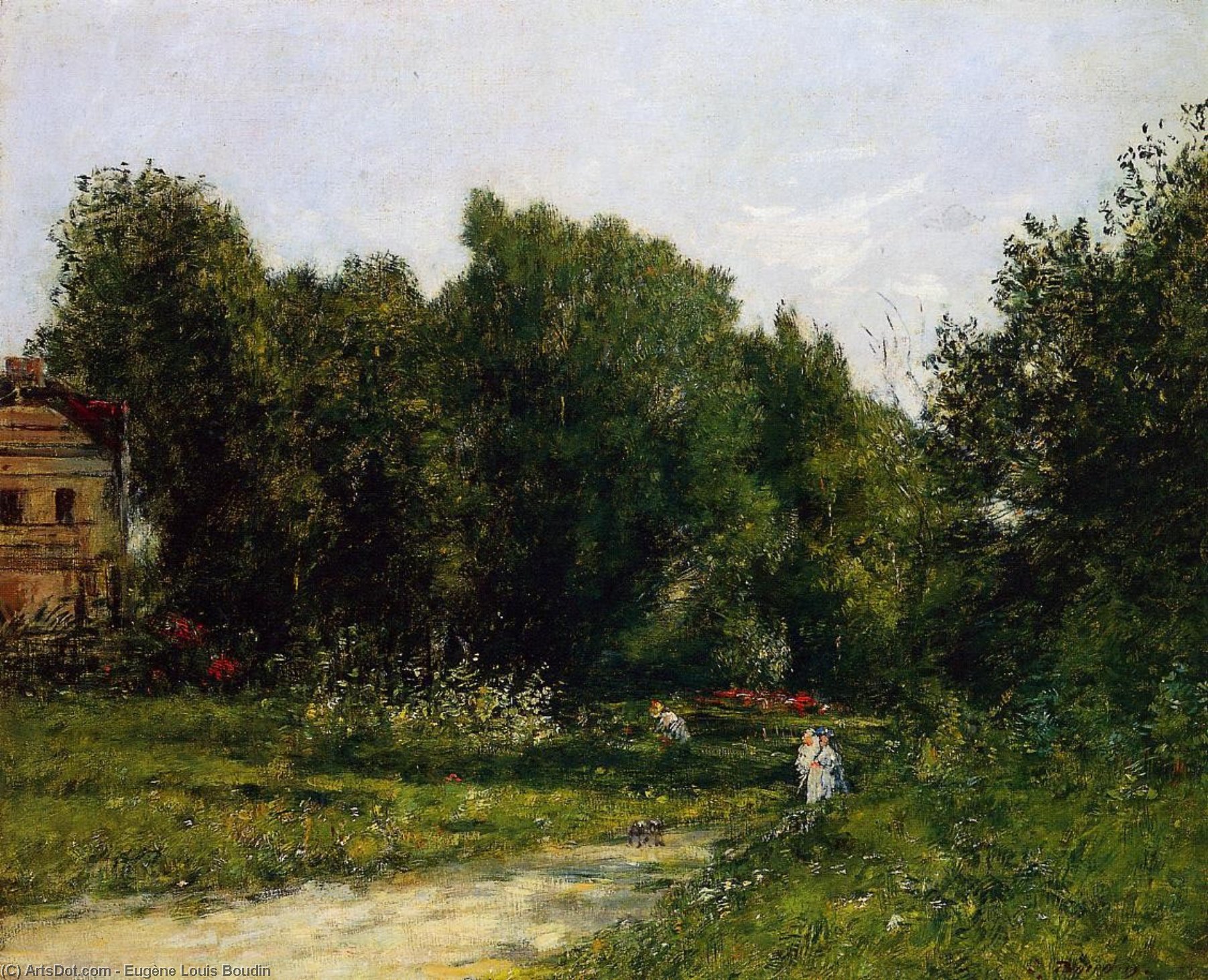 Park Cordieres A Trouville — Eugène Louis Boudin