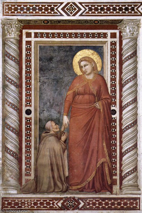 Mary Magdalene And Cardinal Pontano — Giotto Di Bondone