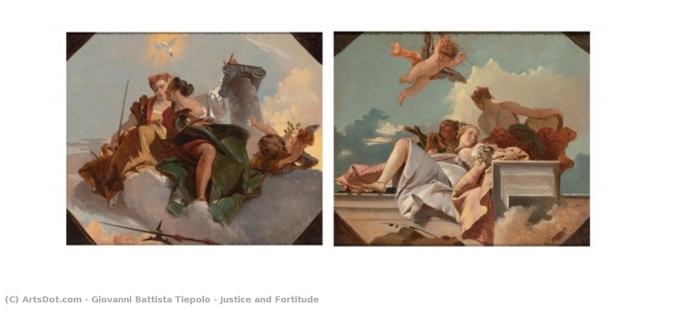 Justice And Fortitude — Giambattista Tiepolo