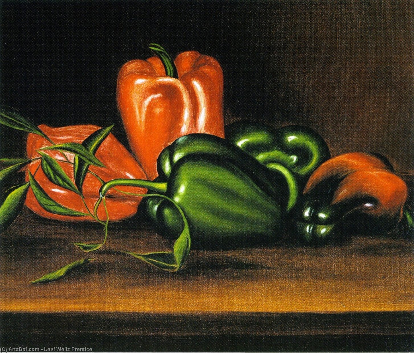 Red And Green Peppers — Levi Wells Prentice