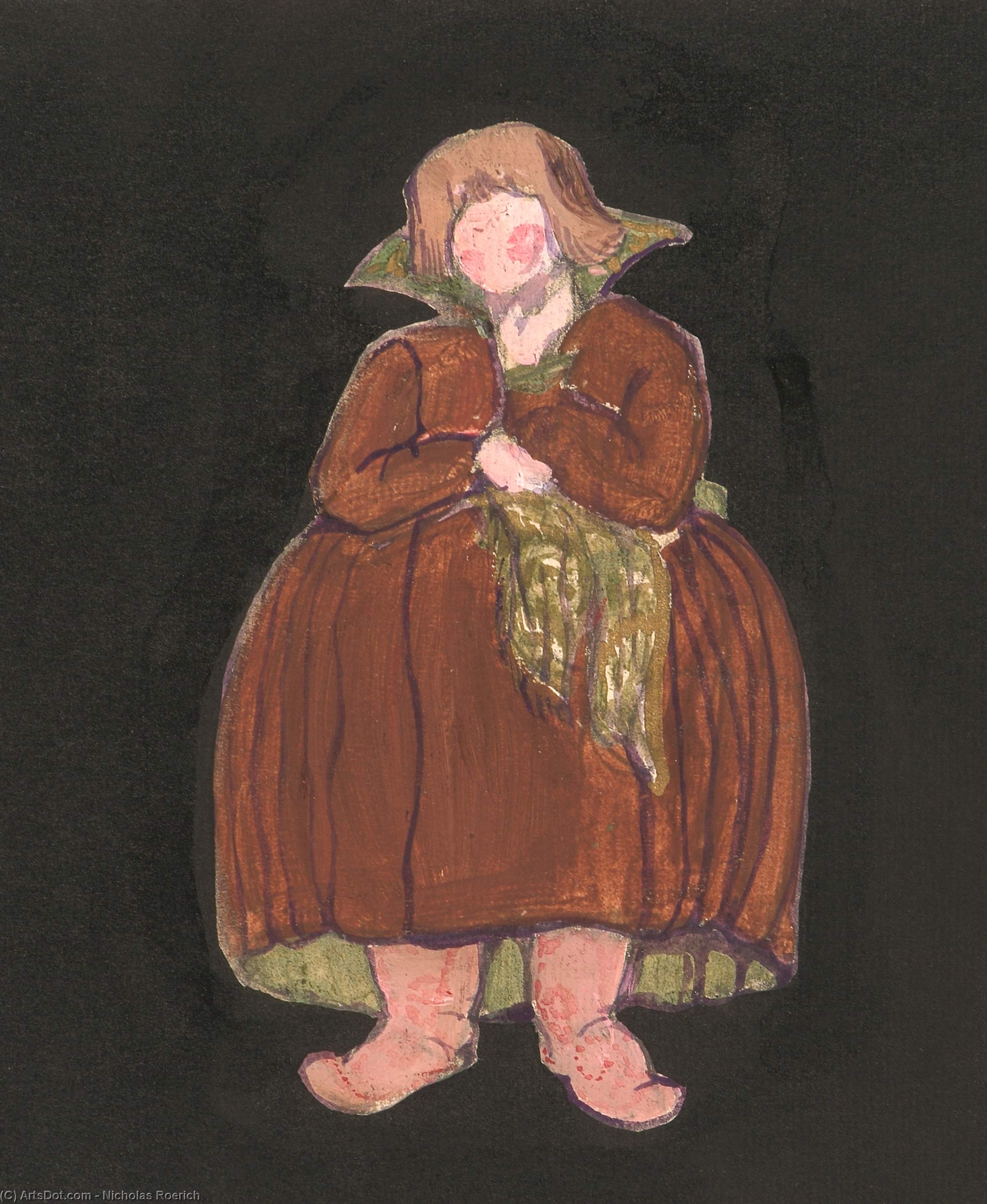'sketches Of Costumes For ''tale Of Tsar Saltan''' — Nicholas Roerich
