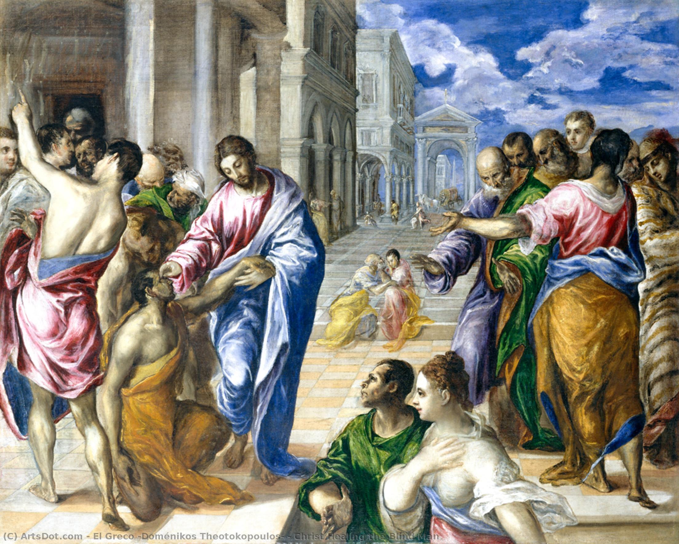 Christ Healing The Blind Man — El Greco