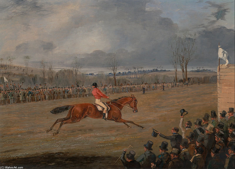 Scenes From A Seeplechase- The Winner — Henry Thomas Alken